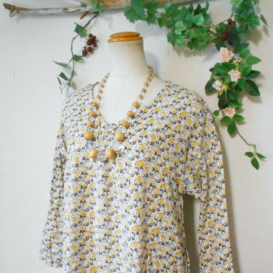 CALINER 新品 タグ付き カリネ Caliner 動物 プリント の 可愛い 