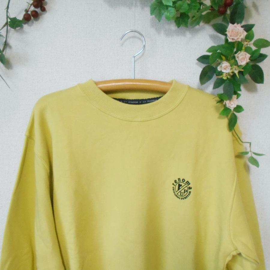 renoma レノマ スウェット メンズ 【古着】【中古】 U.P renoma 新品 タグ付き レノマ 前後 ロゴ 刺繍 入り メンズ 用