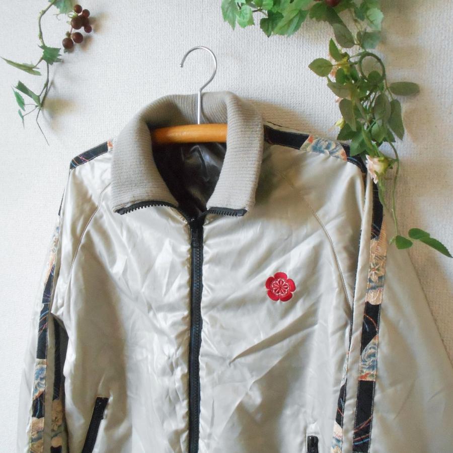 男女兼用 テンネン TEN-NEN 2way 和風 刺繍 入り リバーシブル 中綿 