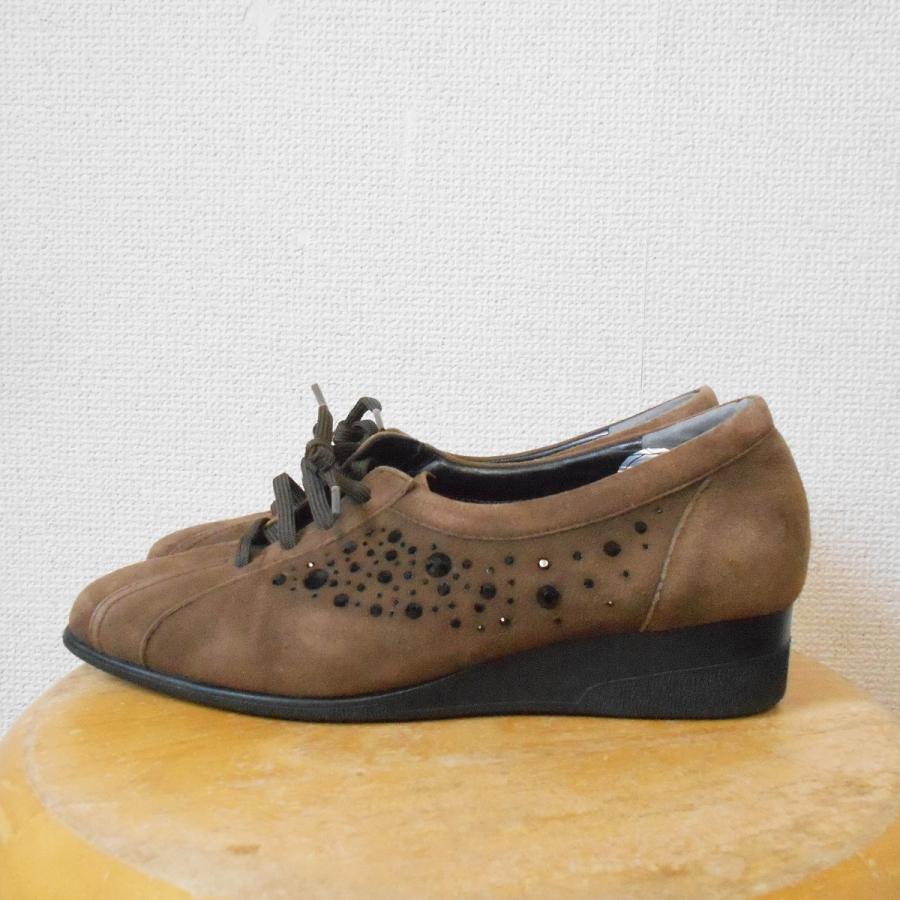 銀座ヨシノヤ ギンザヨシノヤ Yoshinoya 装飾付き レザー フラット