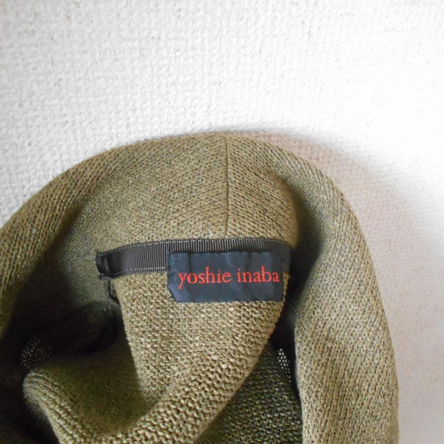 YOSHIE INABA ヨシエイナバ yoshie inaba 麻 混 和紙 使用 レディース  