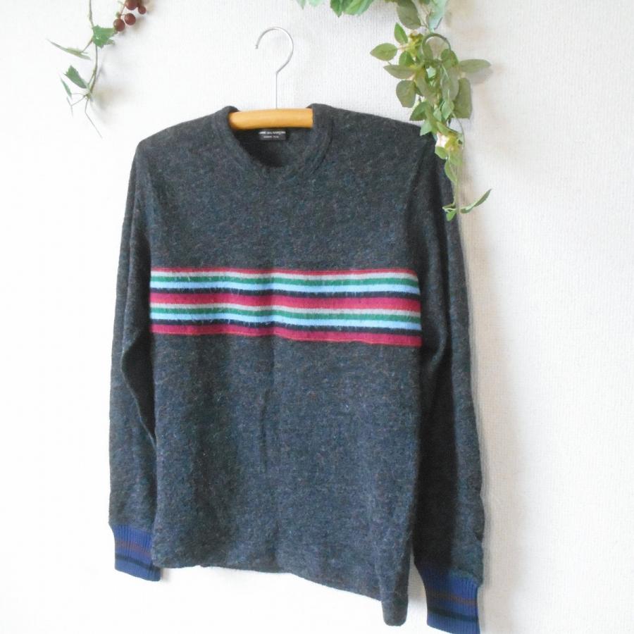 コムデギャルソンオム 田中オム ニット セーター ウール レーヨン ラバー加工 COMME des GARCONS HOMME / コムデギャルソン オム 80s