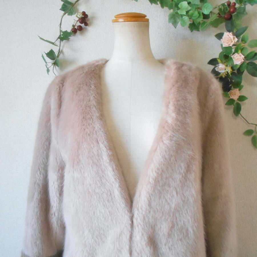 新品タグ付きJUSGLITTY ジャスグリッティーファー付フレアコート 新品