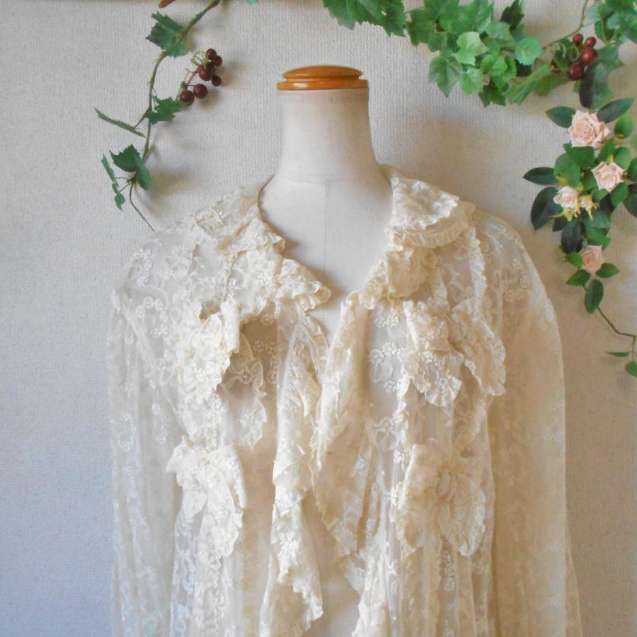 フランス製リバーレースフリルベスト インゲボルグ フリルレースベスト