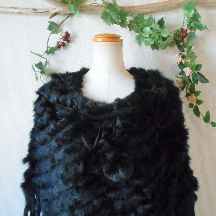 ギャラリービスコンティ ラビットファー コート 黒 ギャラリービスコンティ ラビットファー コート 黒