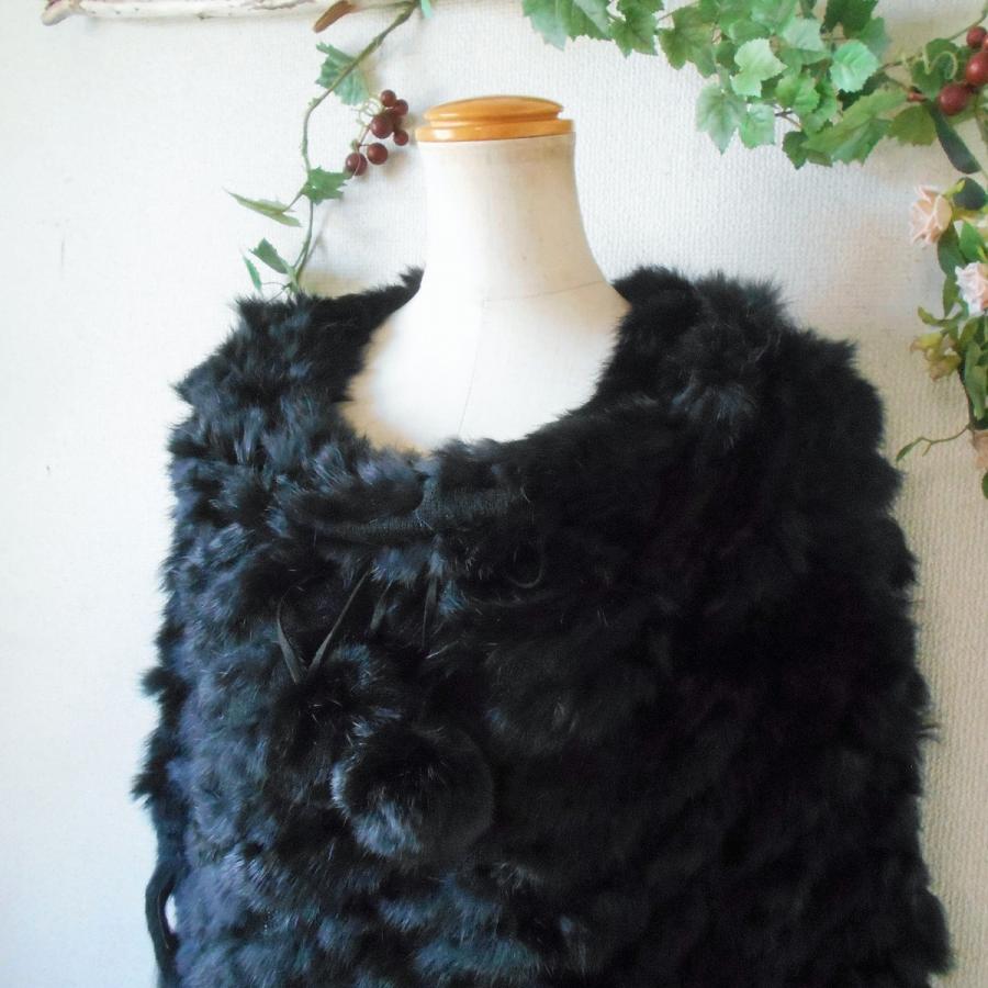 ギャラリービスコンティ ラビットファー コート 黒 ギャラリービスコンティ（GALLERY VISCONTI） ギャラリー ビスコンティ