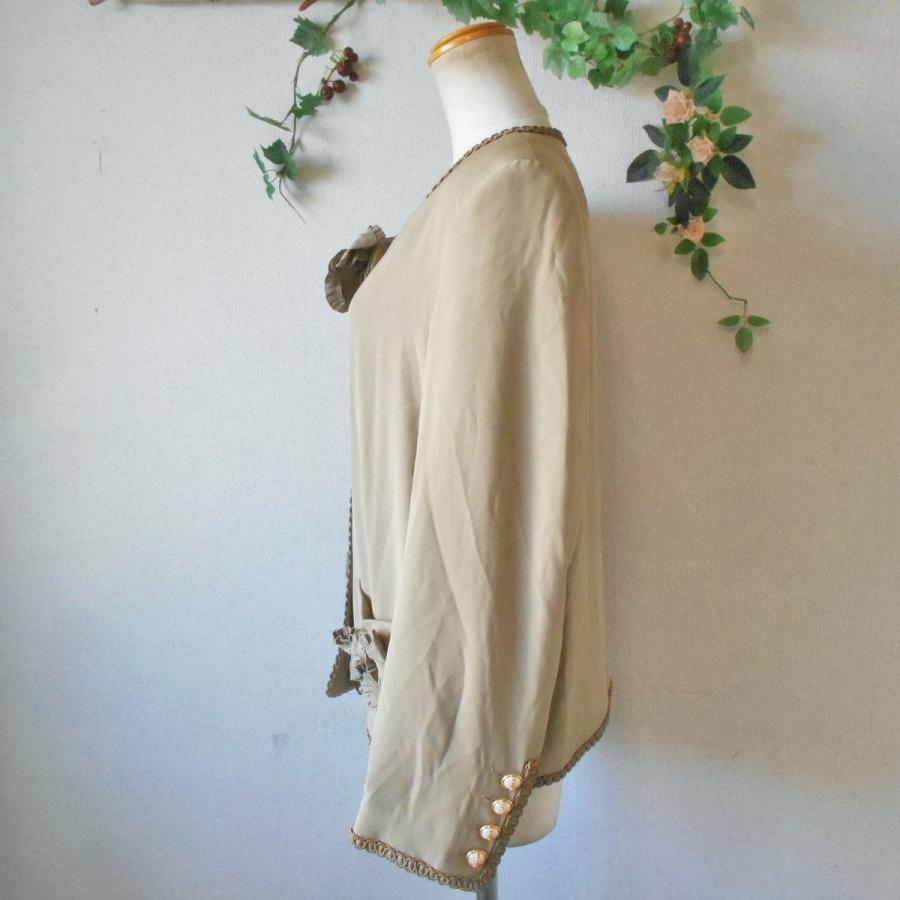 INGEBORG レース付きノーカラージャケット コットンレースノーカラージャケット （ノーカラージャケット