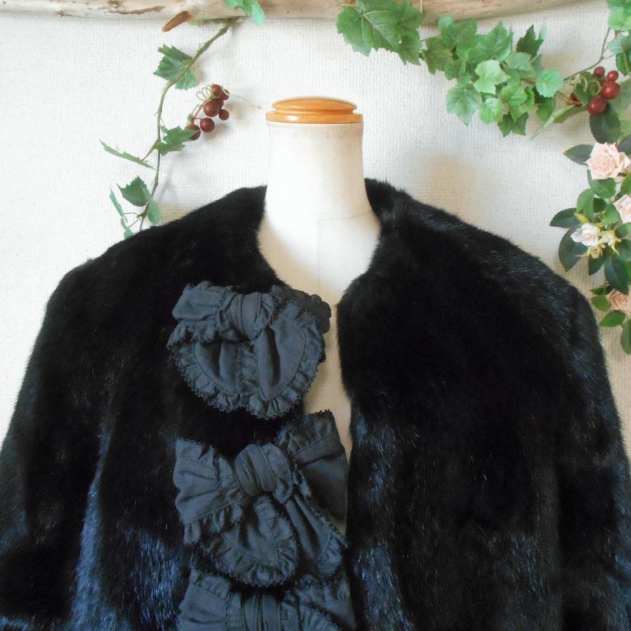 INGEBORG（インゲボルグ） 4連 リボン 付 中綿 入り エコ ファー