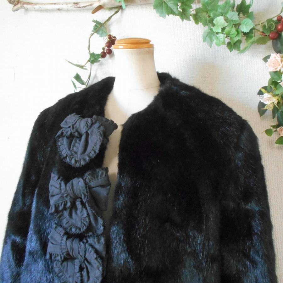 INGEBORG（インゲボルグ） 4連 リボン 付 中綿 入り エコ ファー