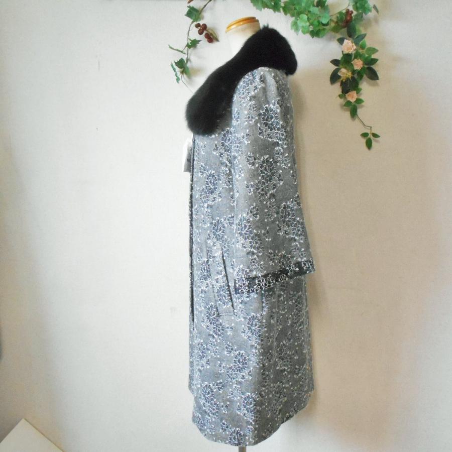 INGEBORG（インゲボルグ） 新品 ブルーフォックス ファー 使用 花柄