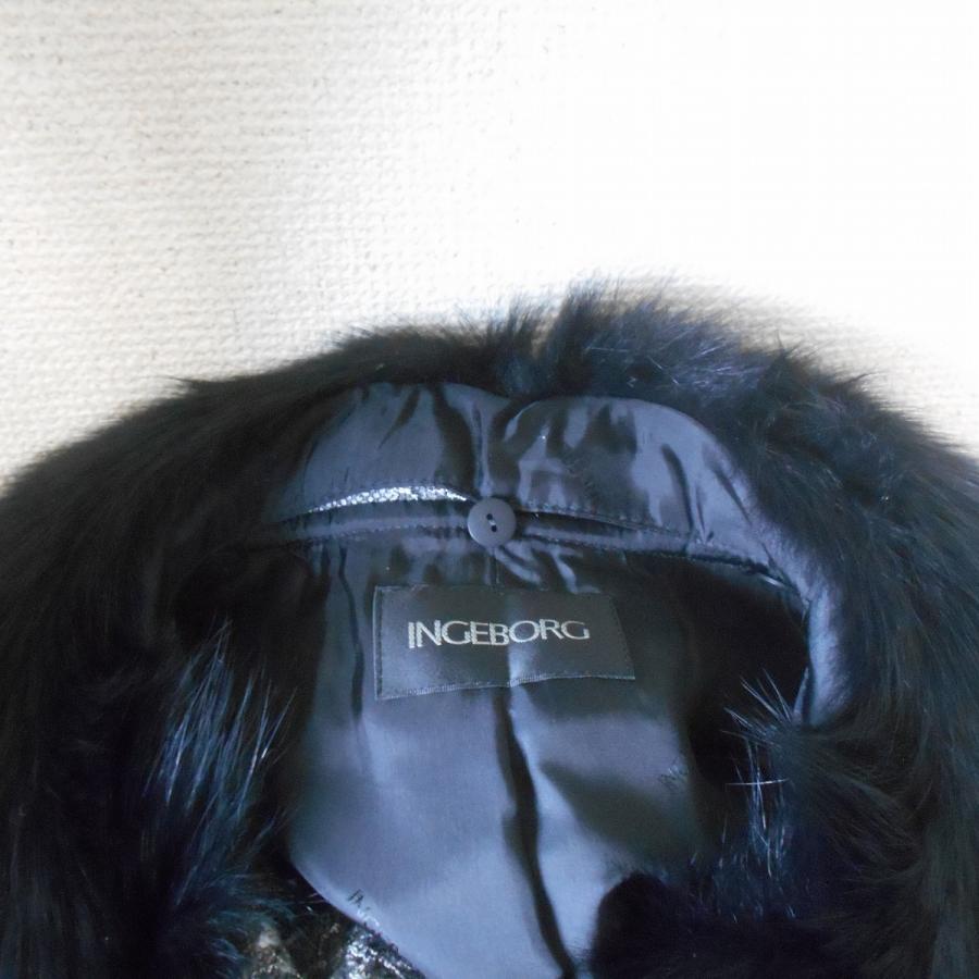 INGEBORG（インゲボルグ） 新品 ブルーフォックス ファー 使用 花柄