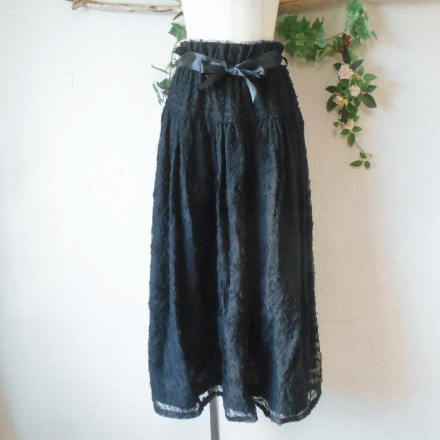 KANEKO ISAO 未使用 カネコイサオ 総 チュール お花 モチーフ 付き  