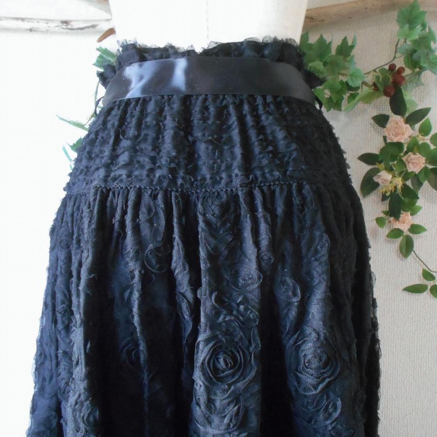 KANEKO ISAO 未使用 カネコイサオ 総 チュール お花 モチーフ 付き  