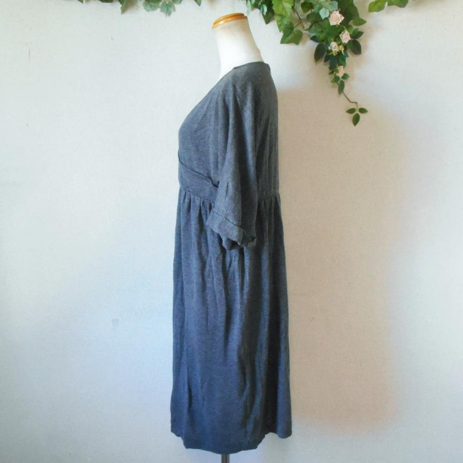 ピンクハウスのさくらんぼ柄ティアードワンピースブルーグレー PINK HOUSE（ピンクハウス）の「【 PINK HOUSE × misako aoki 】sweets