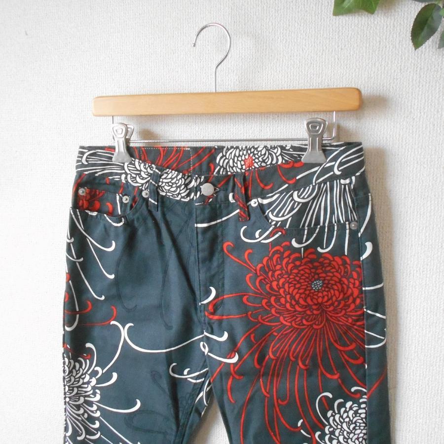 未使用 男女兼用 グラムディ GLAMDY 和柄 菊柄 パンツ 3 : リサイクル