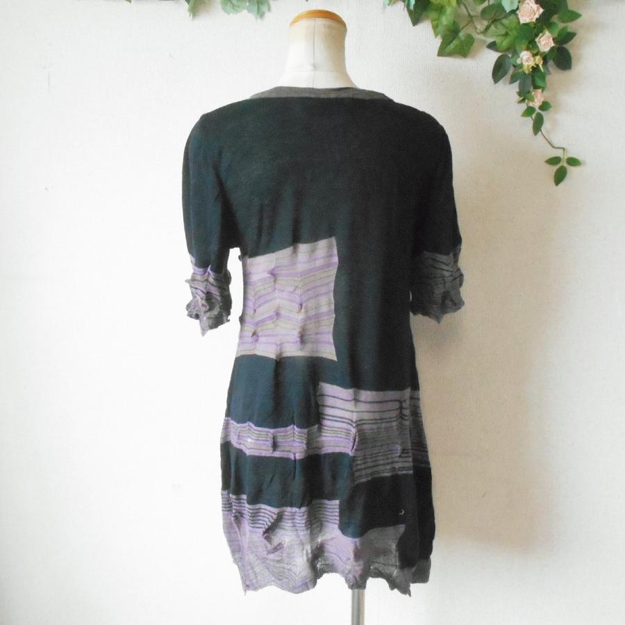 プーさんのママ　佐藤繊維　M.&kyoko半袖　チュニックワンピース 新品 プーさんのママ 佐藤繊維 M.&kyoko半袖 チュニックワンピース 新品