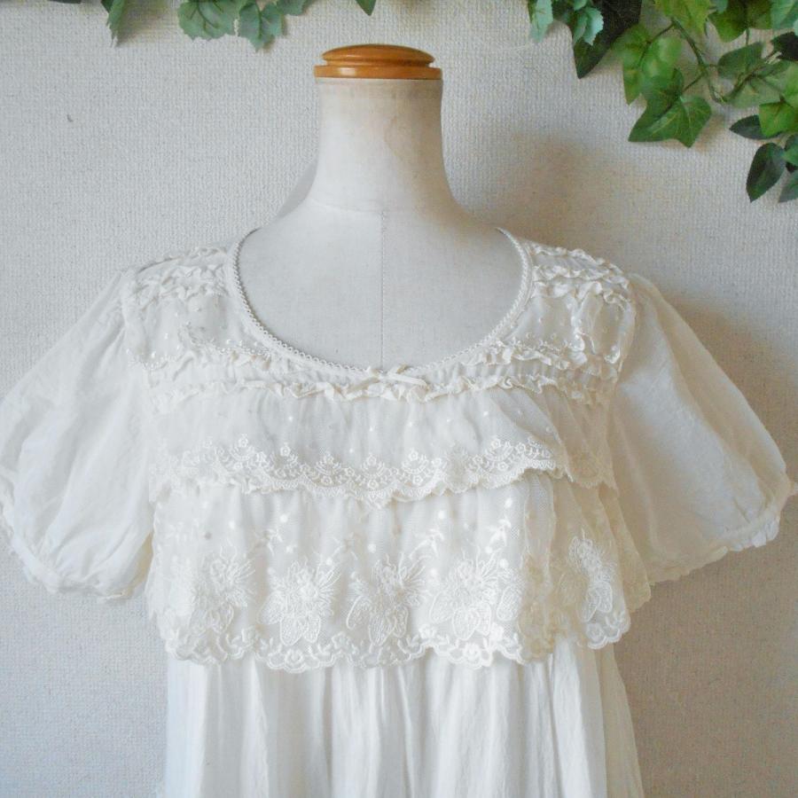 タグ付き未使用品ピンクハウスピンタック裾フリル付きチュニックブラウス