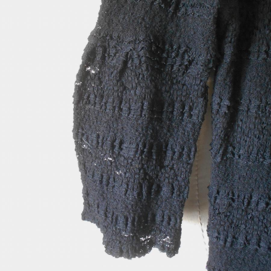 INGEBORG 白ライン黒レース柄チュニック未使用品 INGEBORG 白ライン黒レース柄チュニック未使用品