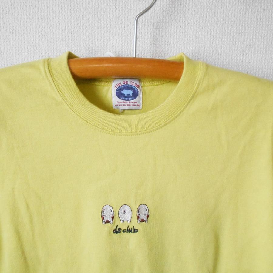 新品 タグ付き 2900円 ドラッグストアーズ DRUG STORES DS CLUB Ｔシャツ レディース ブタ さん 刺繍 付き SS｜mamapocket4976｜07