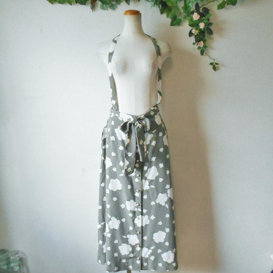 【お値下げ！】インゲボルグ　リボン付き大人可愛❤ジャンパースカート お値下げ！】インゲボルグ リボン付き大人可愛❤ジャンパースカート