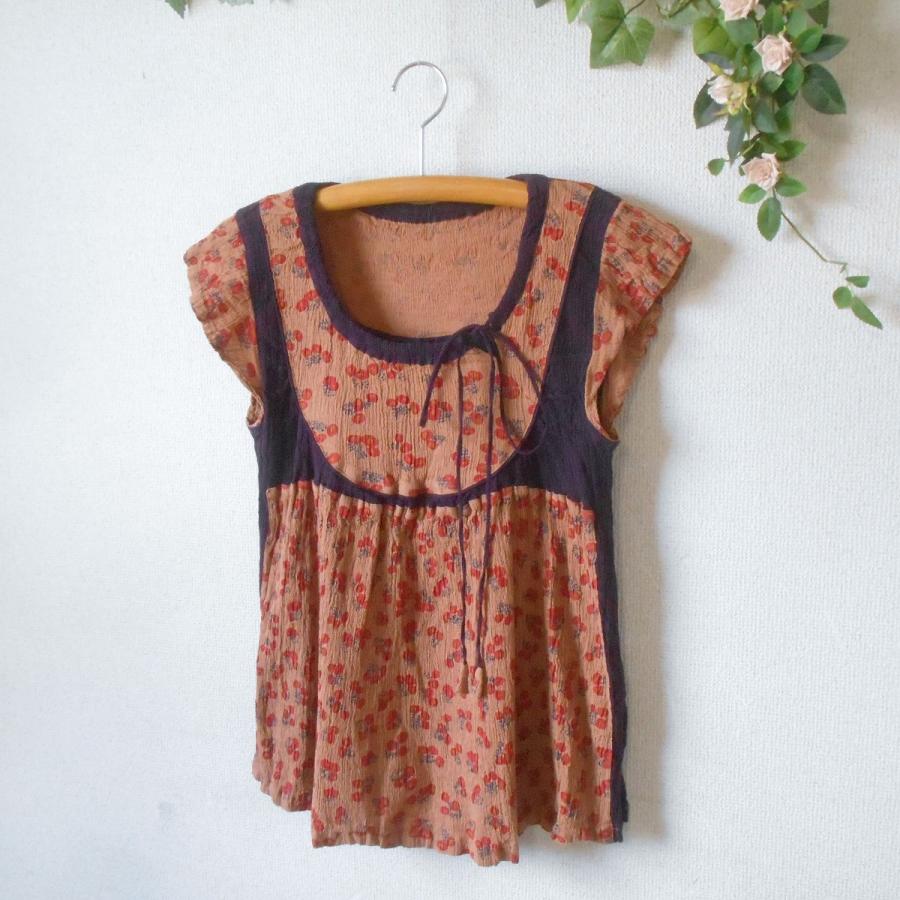 ツモリチサト TSUMORI CHISATO ブラウス レディース 切替 シワ加工入り  