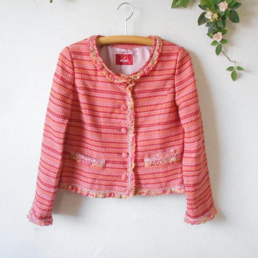 新品 タグあり 42000円 ピンクハウス PINKHOUSE ジャケット 2way M 秋 