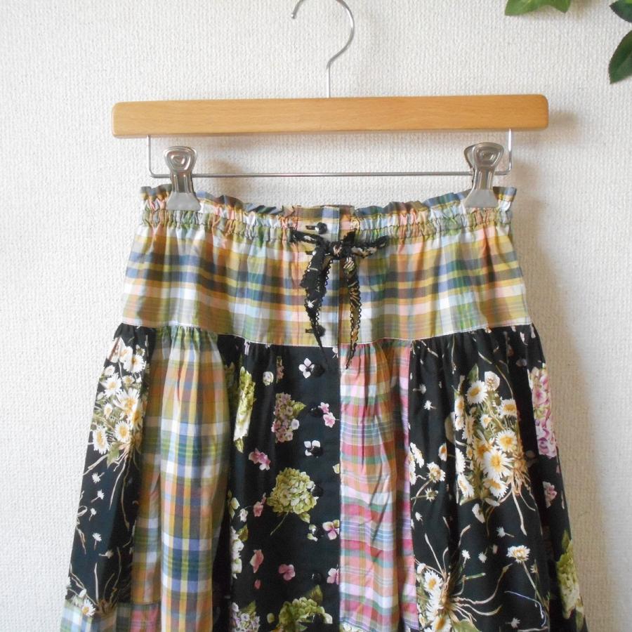 新品 タグ付き 41040円 ピンクハウス PINKHOUSE スカート 白たんぽぽ柄  