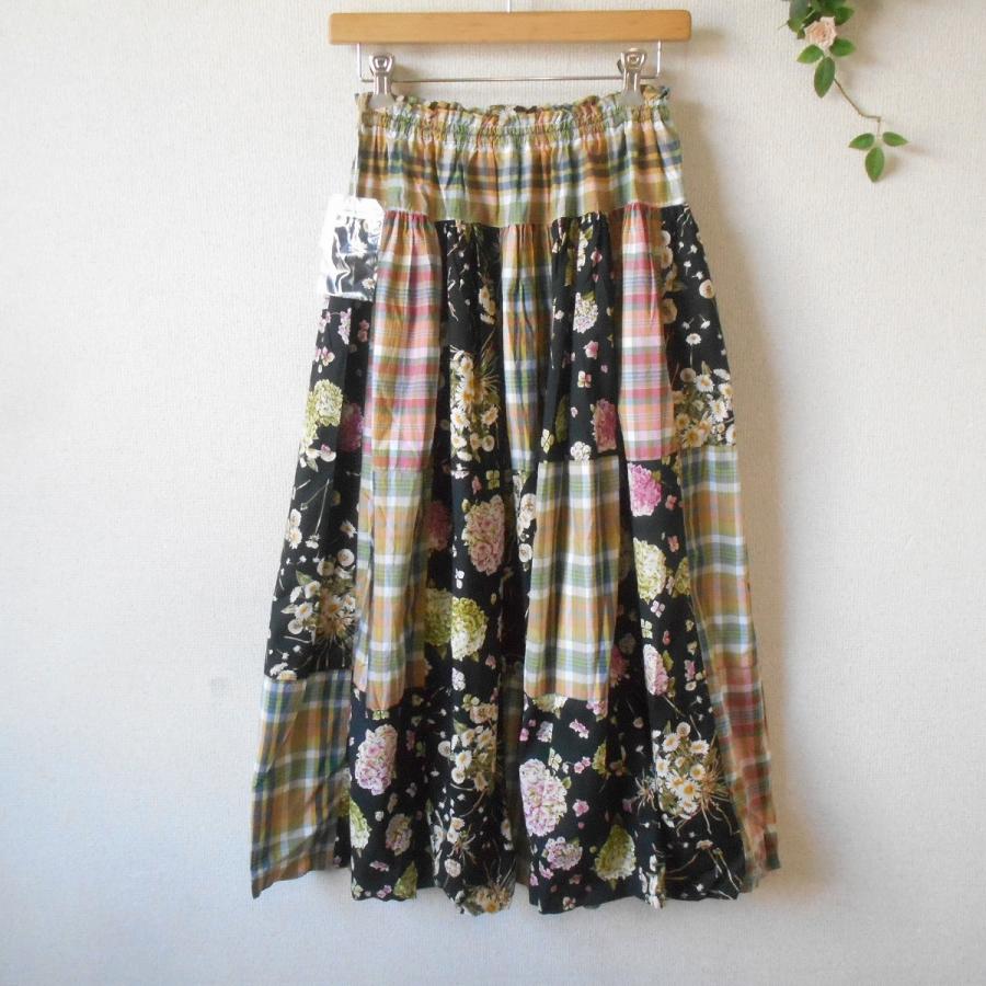 新品 タグ付き 41040円 ピンクハウス PINKHOUSE スカート 白たんぽぽ柄  