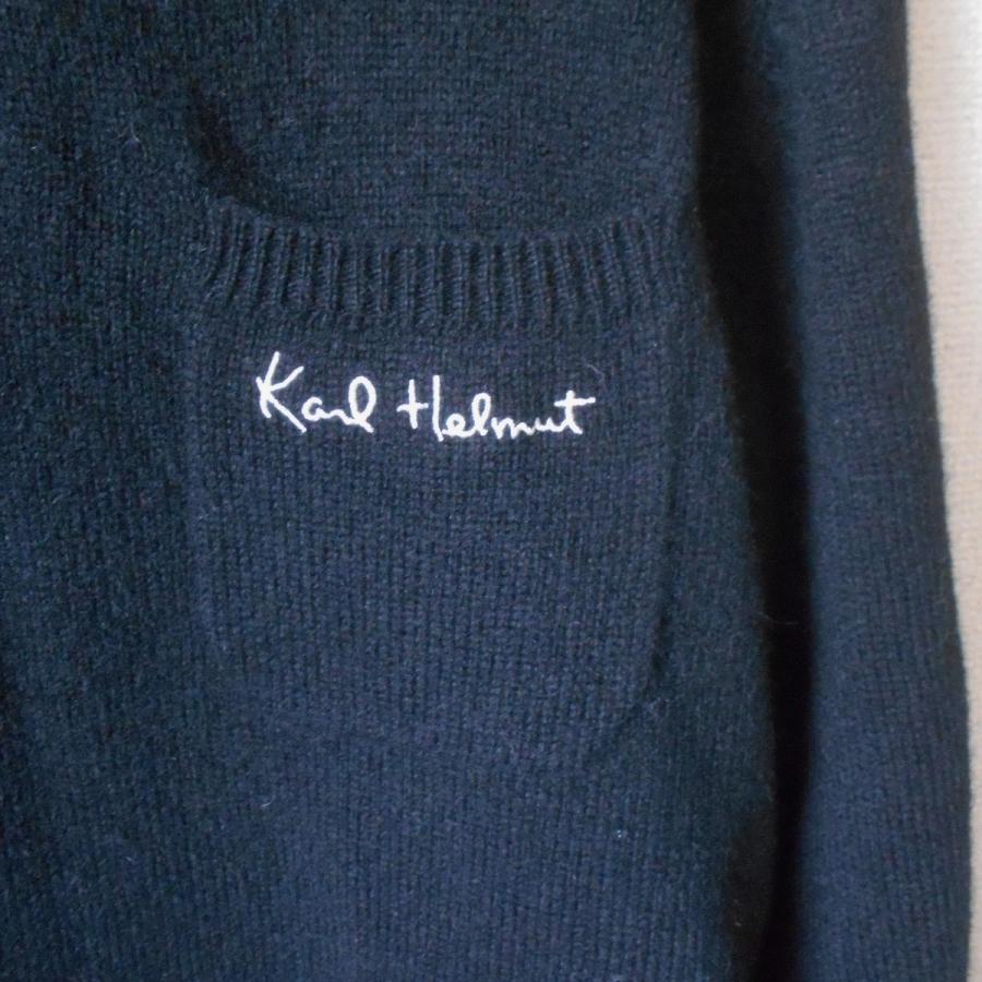 Karl Helmut カールヘルム コットン ニット セーター ロゴ Karl Helmut カールヘルム コットン ニット セーター ロゴ