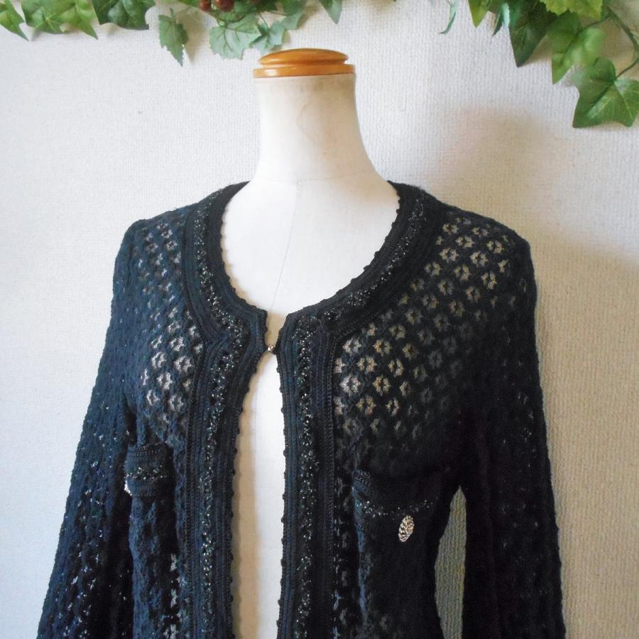 美品⭐︎INGEBORG インゲボルグ黒のノーカラージャケット INGEBORG インゲボルグ ノーカラー ジャケット レディース 9 黒