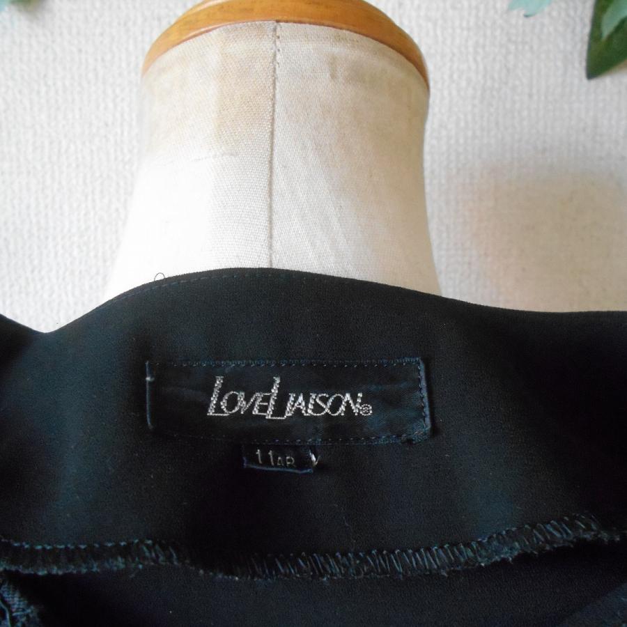 ラブリエゾン LOVELiaison ブラック フォーマル 長袖 ブラウス