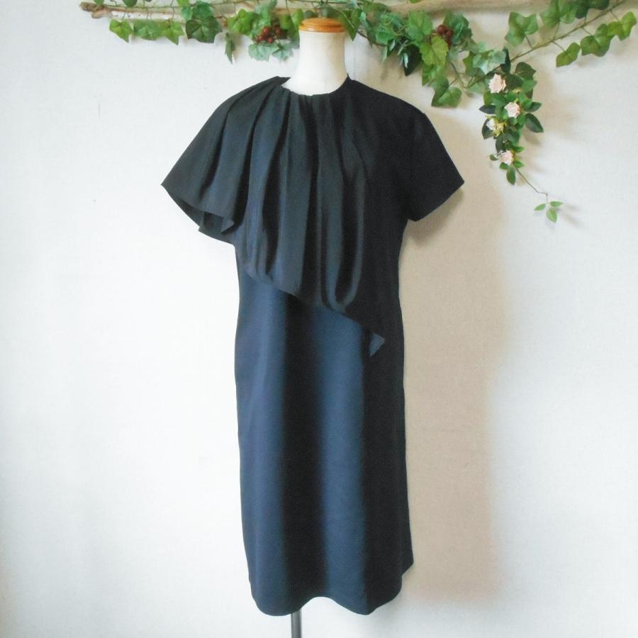 AKIRA 醸し NAKA アキラナカ フリル ドレス ノースリ ワンピースブラック 