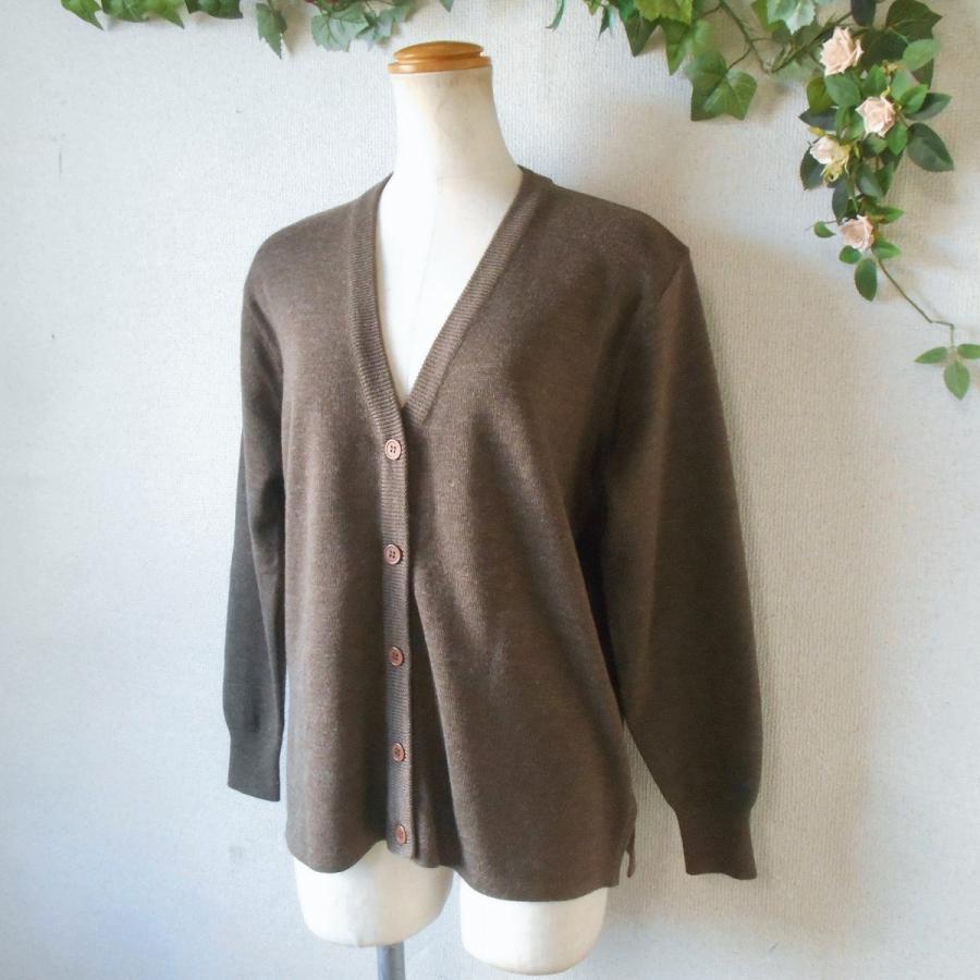 アヴェニュー AVENUE レナウン 薄手 ニット カーディガン レディース M