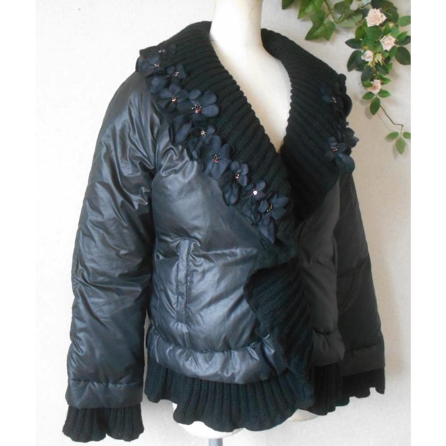 株）さえら ポテチーノ POTECHINO ダウン ジャケット お花モチーフ