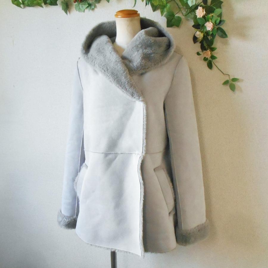 クチューム QTUME コートフェイク ムートン レディース 38 ジャケット