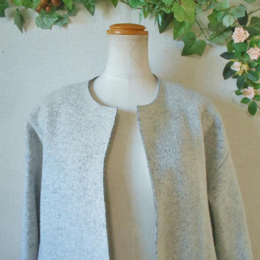 アッシュローブ ASHY ROVE コート レディース 38 ノーカラー 日本製