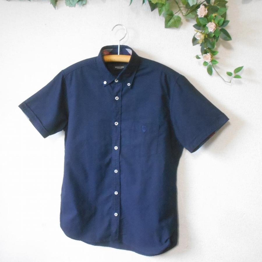 ブラックレーベル　クレストブリッジ　長袖　ボタンダウンシャツ　サイズL ネイビー BLACK LABEL CRESTBRIDGE ブラックレーベル クレストブリッジ