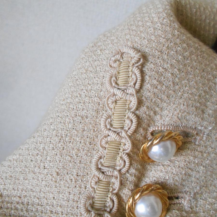 INGEBORG（インゲボルグ） ノーカラー ジャケット チェーン 付き