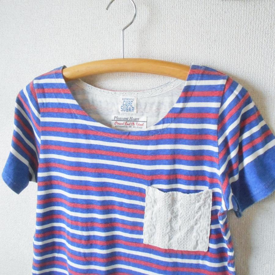 オーセンティック キューブシュガー AUTHENTIC CUBE SUGAR Ｔシャツ カットソー M レディース 夏｜mamapocket4976｜03