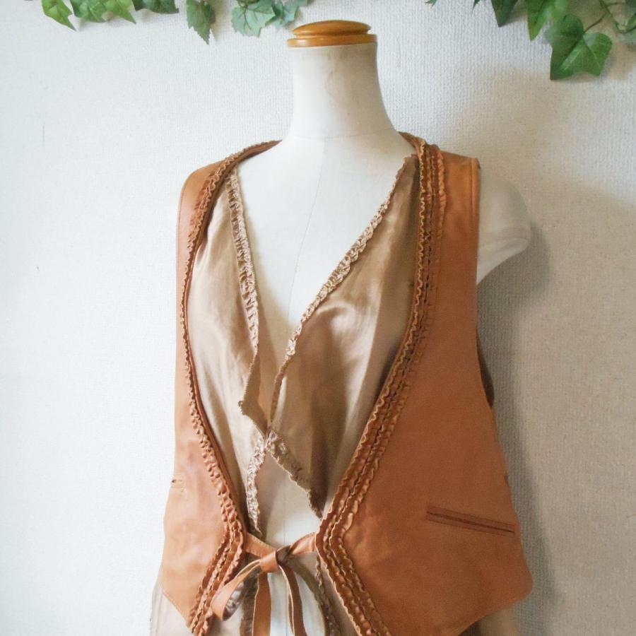 INGEBORG（インゲボルグ） ベスト ジレ 羊革 レイヤード 用 レディース