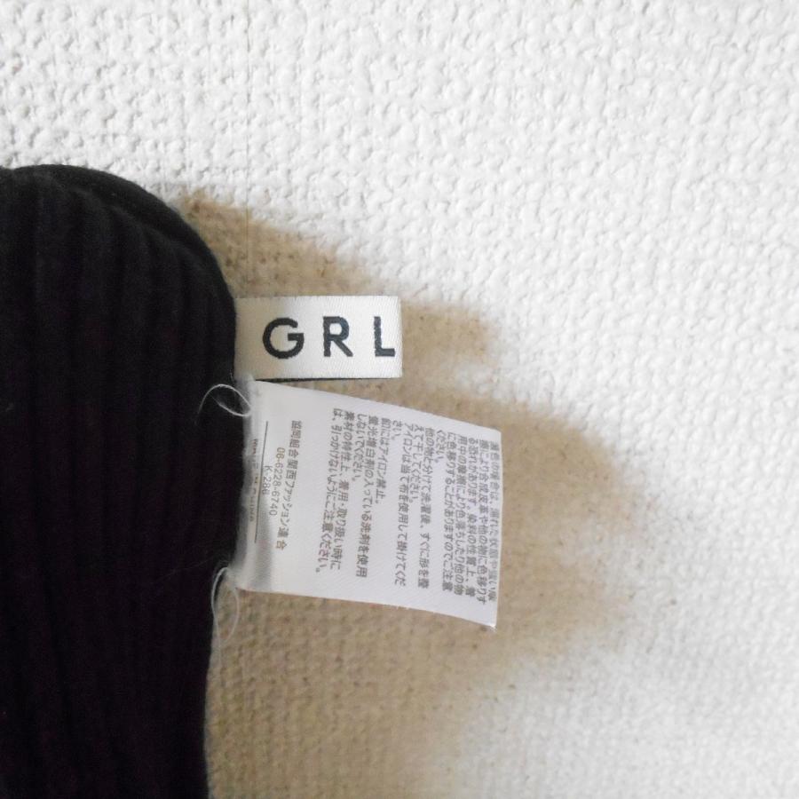 グレイル GRL リブ ニット セーター レディース M 黒 飾りボタン｜mamapocket4976｜06