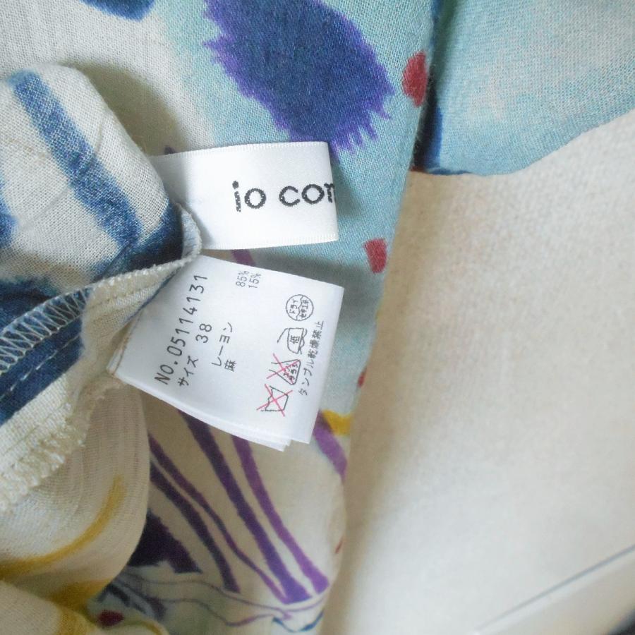 io comme io イオコムイオ センソユニコ リネンワンピース サイズ38 Sensounico イオコムイオ io comme センソユニコ ワンピース 38