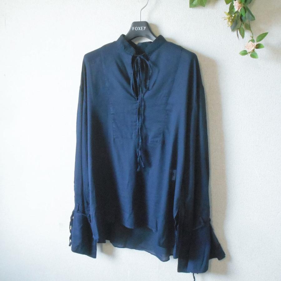 NMR ノイズメーカー NOISE MAKER ブラウス レディース F 長袖 紺 春 夏  