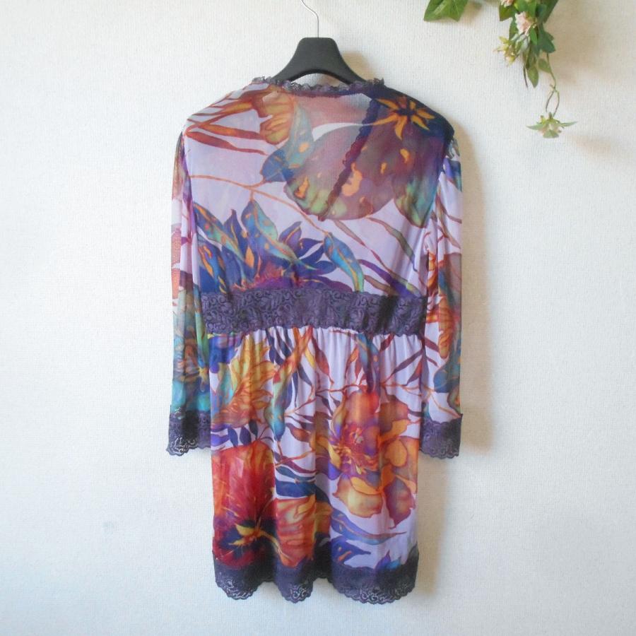 伊太利屋マルチカラー ストライプ チュニック サイズ13