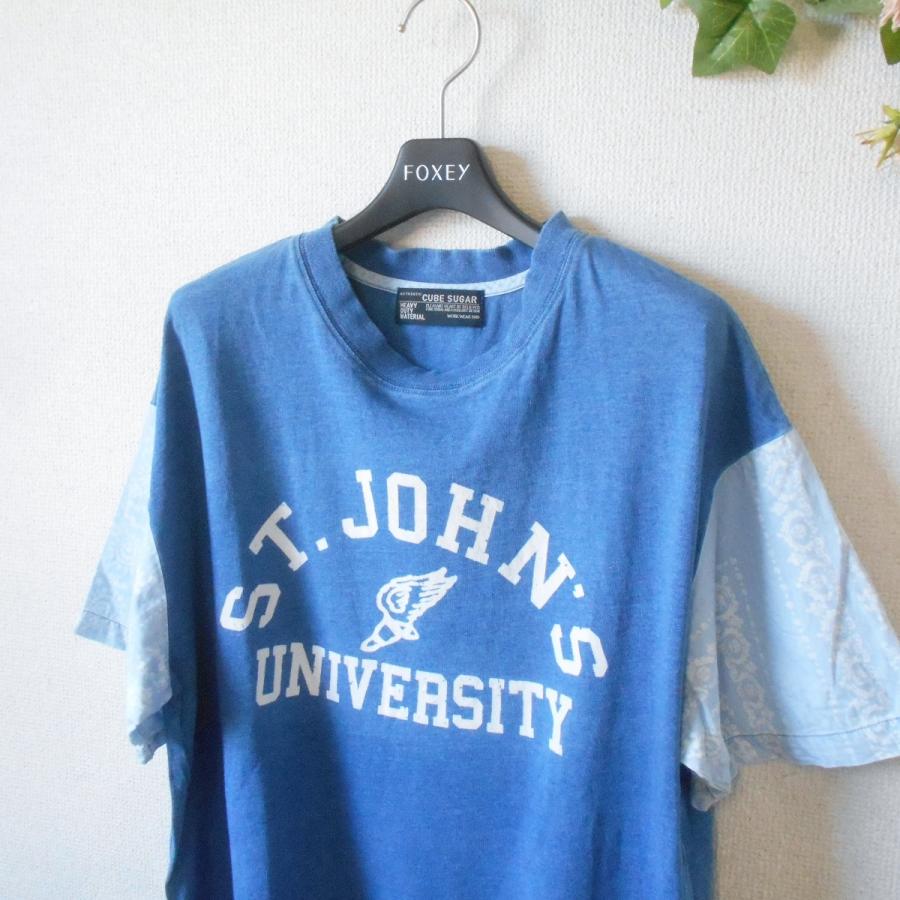CUBE SUGAR キューブシュガー カットソー Tシャツ レディース M 切替 