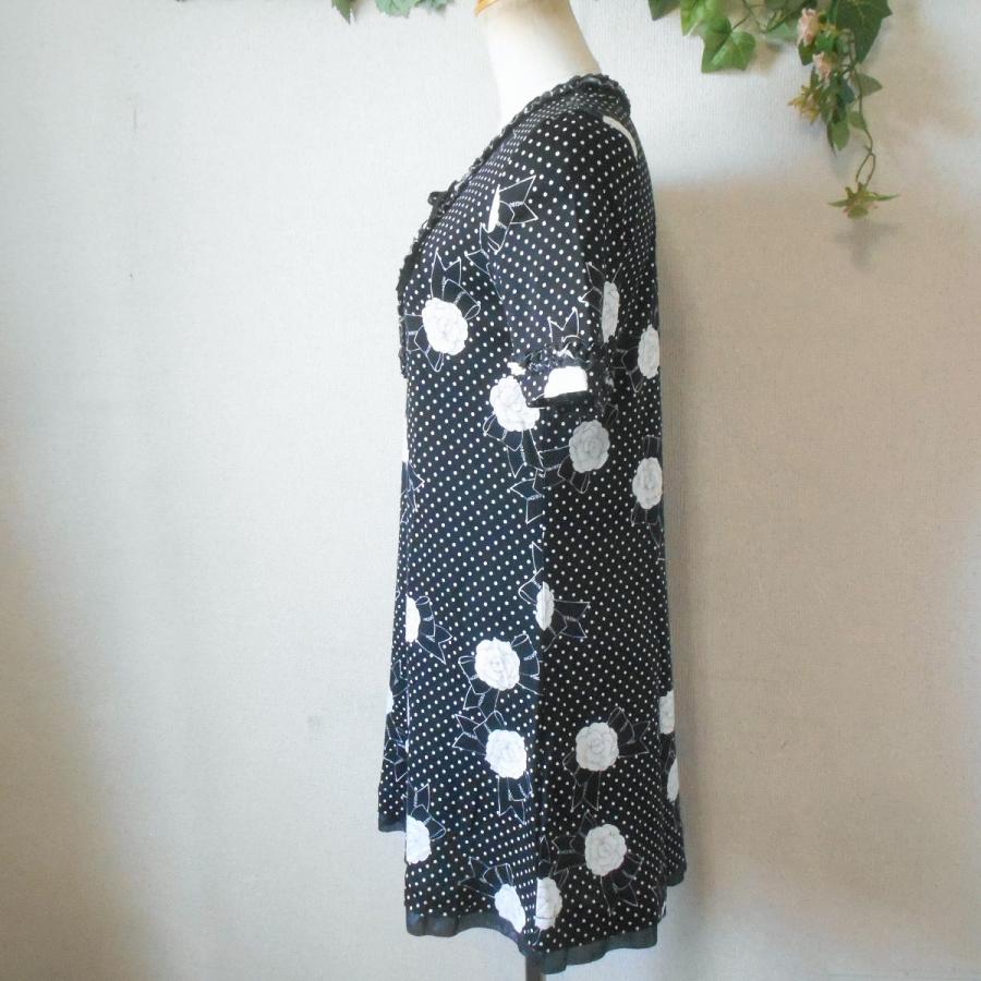 INGEBORG インゲボルグ ワンピース カットソー フリル ドット