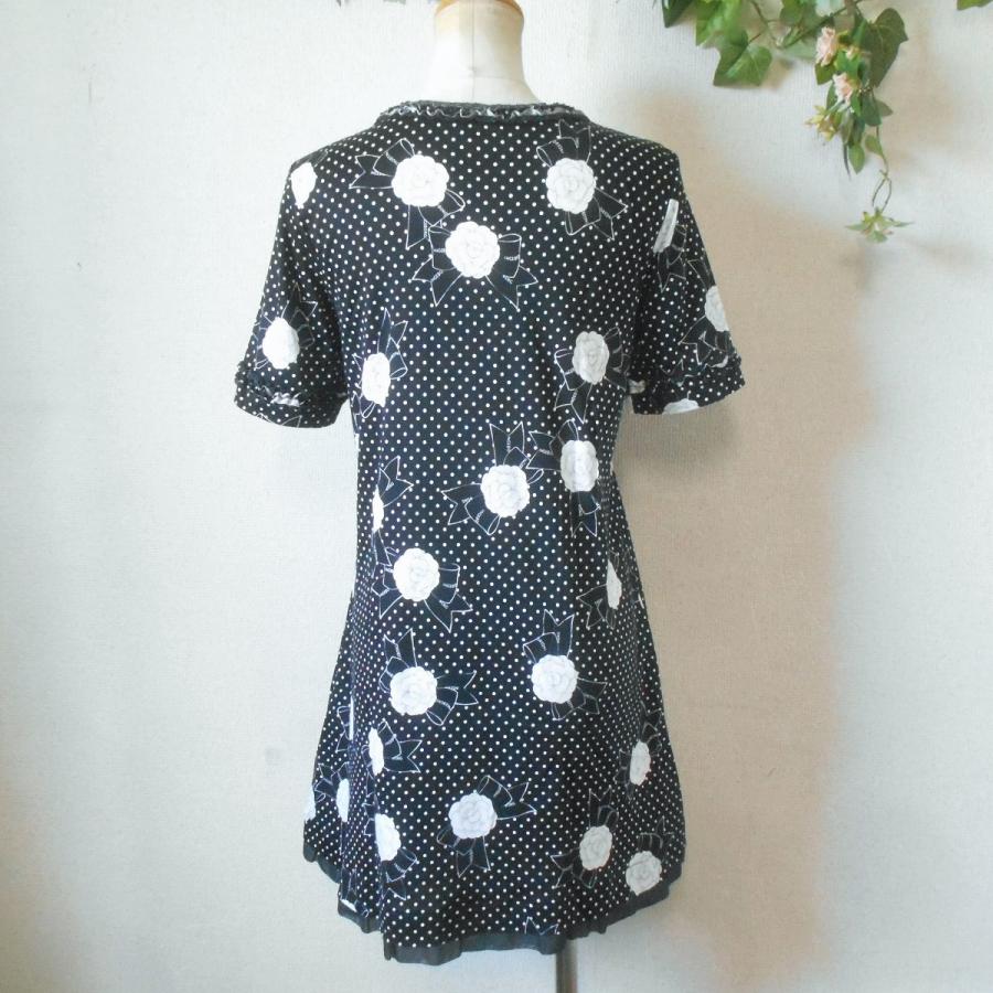 INGEBORG インゲボルグ ワンピース カットソー フリル ドット カメリア