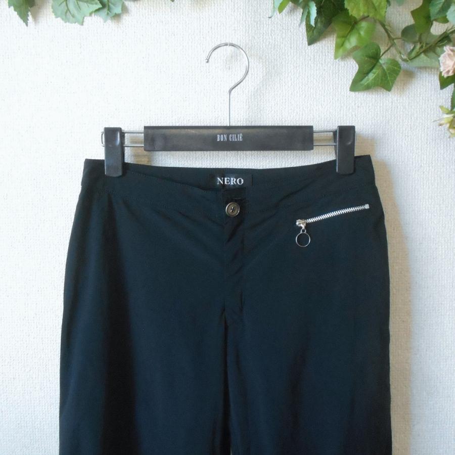 センソユニコi+muワイドパンツ38 ネイビーウールボトムス