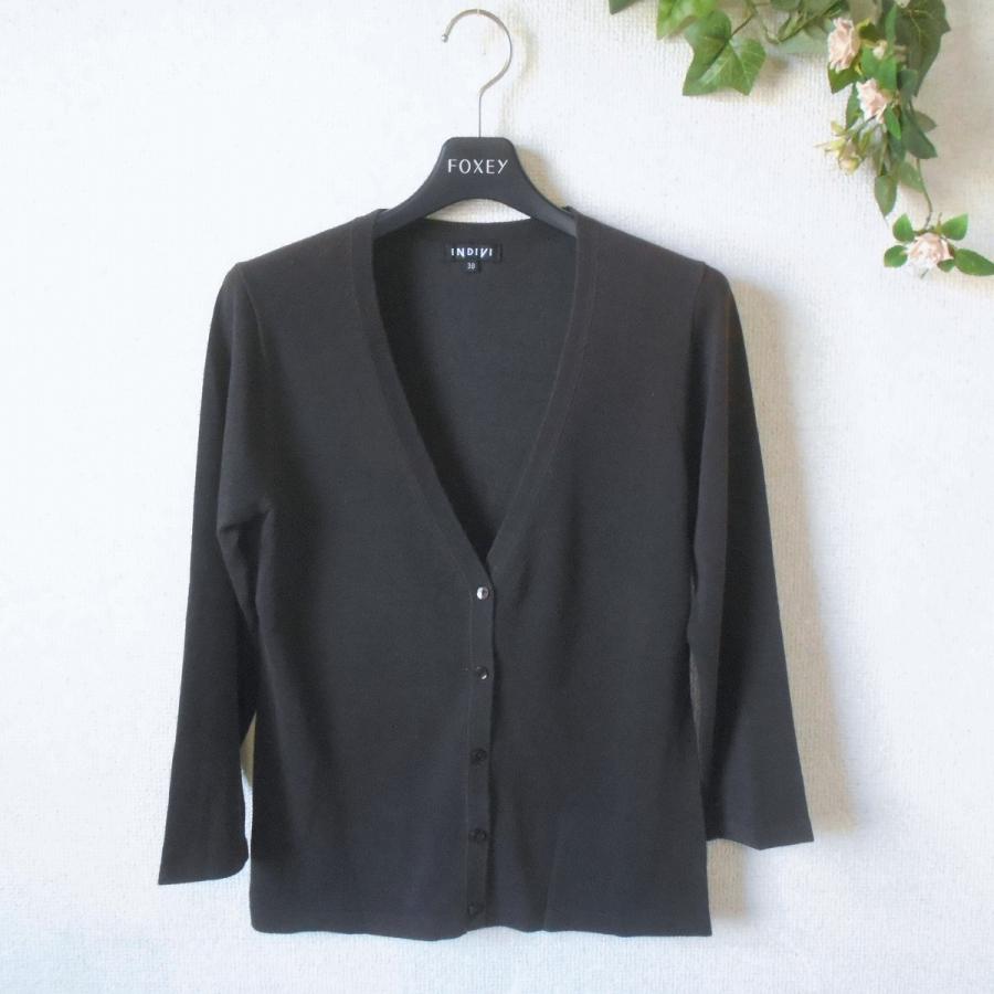 INDIVI インディヴィ カーディガン レディース 7分袖 38 春 秋  