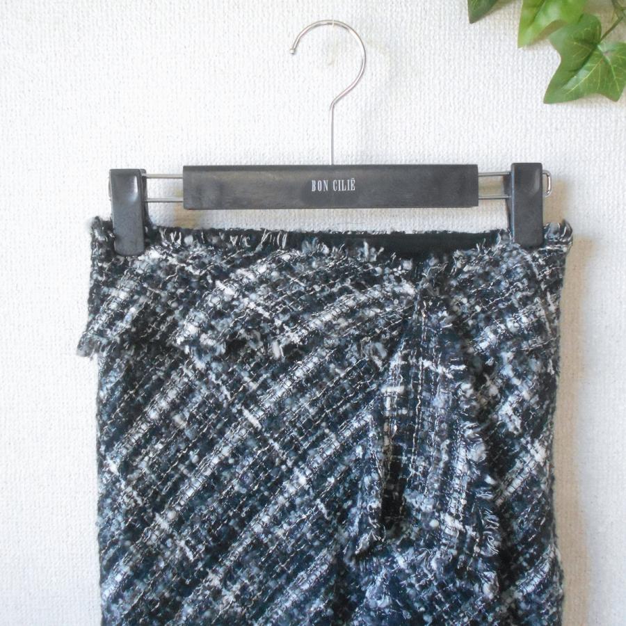 人気完売品】Viaggio Blu ツイードブラックS size